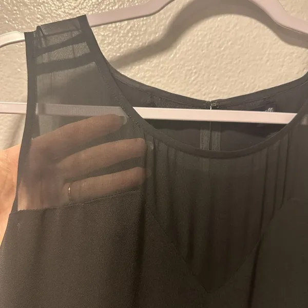 Madewell Size-10 Womens Jumpsuit Black‎ Sleeveless Silk Yoke Formal - Image 11