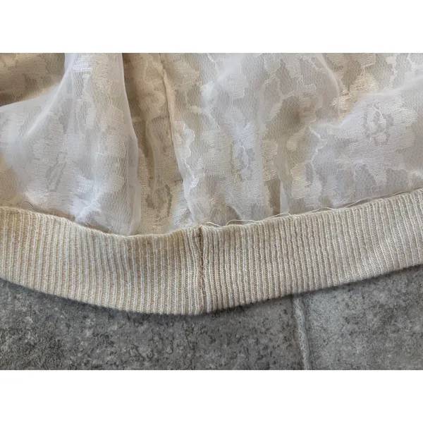 Vintage Cameron Classics Cashmere Cardigan‎ Max Azen Mink Fur Collar Cream/Beige - Image 13