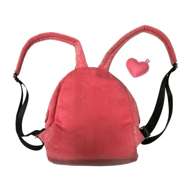 Juicy Couture Big Spender Velour Medium Sized Backpack‎ Pink Lemonade￼ - Image 3