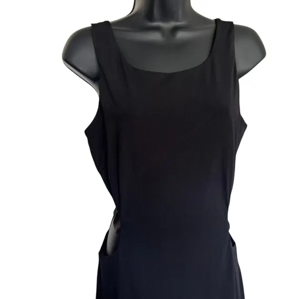 NWT Steppin Out Cut Out Maxi Dress‎ Sz 7 Black Formal Prom Evening Slit - Image 2