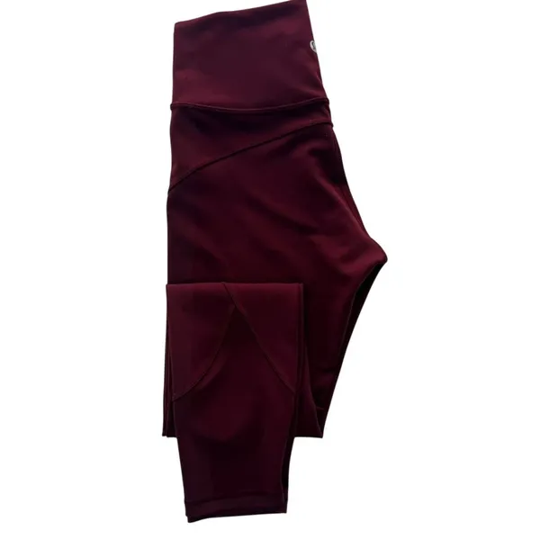 Lululemon In Movement Tight 25" *Everlux Deep Rouge Size 4 High Rise Gym Run - Image 2