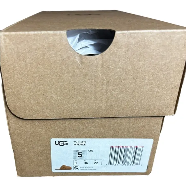 NIB UGG Pearle UGGplush™ Scuff Slipper in Chestnut Women Size 5 - Image 8