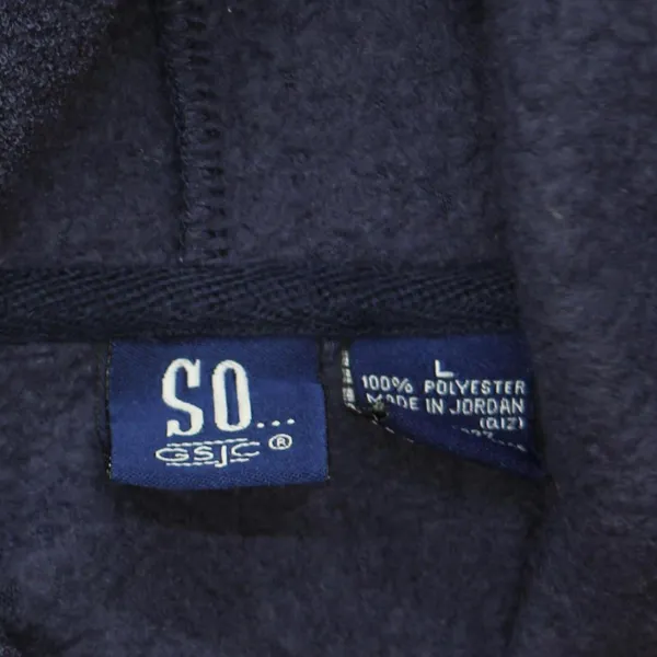 SO Womens French Terry Full Zip Hoodie Jacket 166f508f274345 Navy Blue L - Image 3