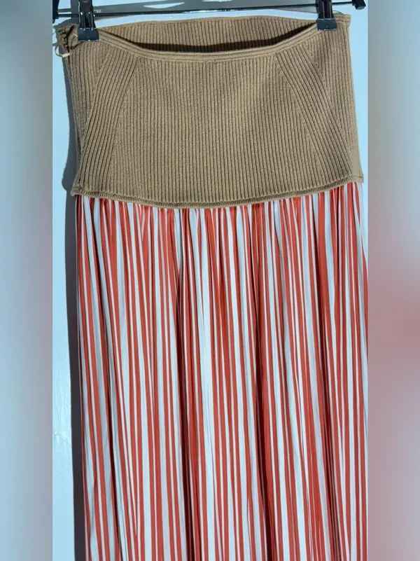 NWOT Anthropologie Red and Cream Striped Maxi Dress - Image 7