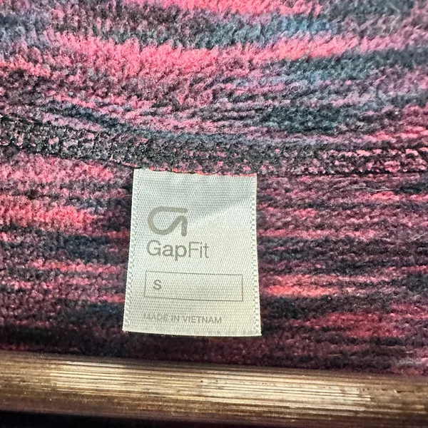 Gap Funnel Neck Hoodie Pullover S Pink‎ Space Dye Activewear Athleisure Fleece - Image 3