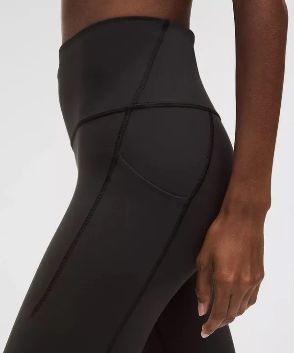 NWOT LULULEMON Wunder Train High Rise Tight with Pockets Black 0 25" inseam - Image 3