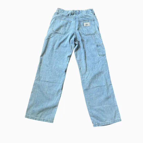 Levi's Baggy Carpenter Jeans Womens 27x31 Light Wash Wide‎ Leg Utility Denim - Image 2