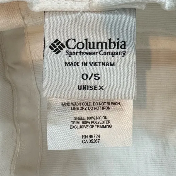 Columbia Omni-Shade White Unisex Summer Booney Hat, OS - Image 10