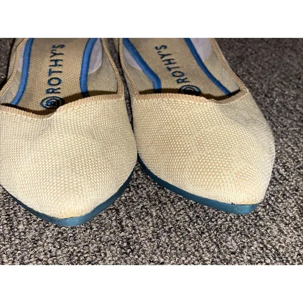 Rothy’s Sahara Gold point toe flats size W9 giraffe print (retired) - Image 15