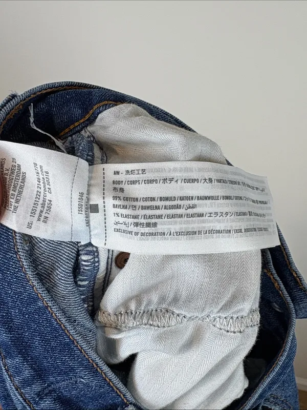 Abercrombie 90s Slim Straight Jeans Curve Love Women’s 28 6 High Rise Denim - Image 5