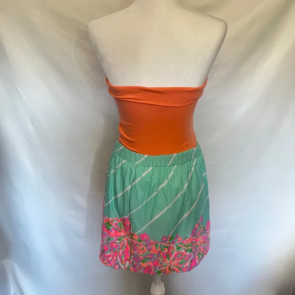 Lilly Pulitzer Fleur Sandbar Crash Landing Dress Sz XS Coastal Preppy Tropical - Image 6