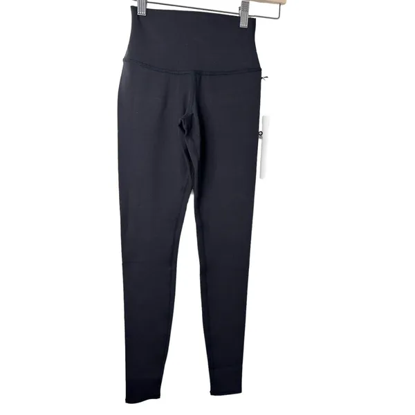 NWT Alo Yoga High Waisted Airbrush Leggings Black Size XXS - Image 4