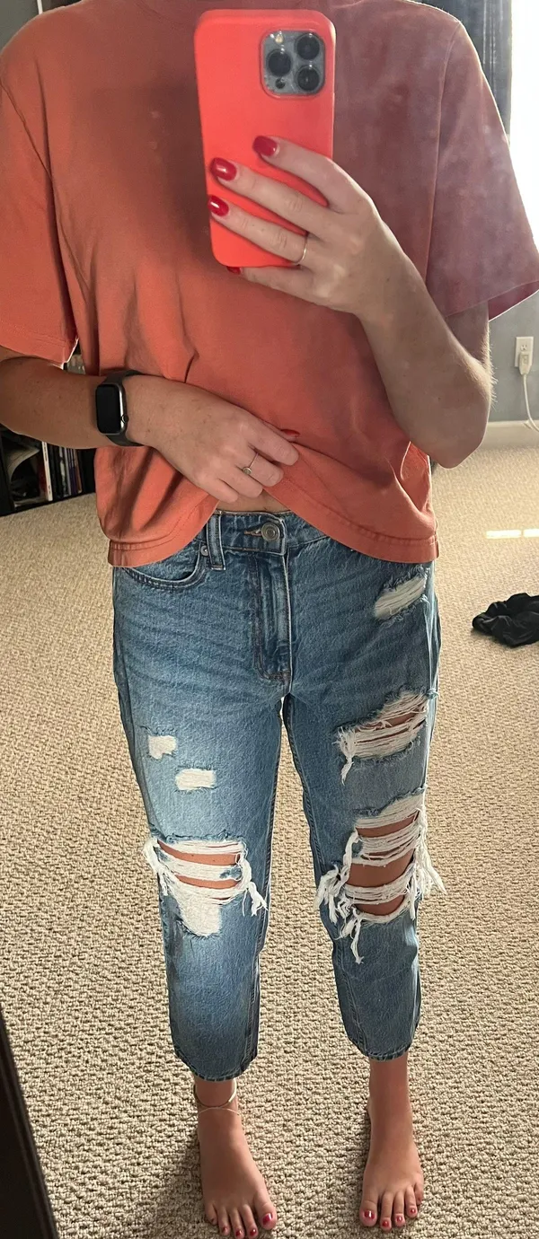 Aeropostale Ripped “Mom” Jeans - Image 5