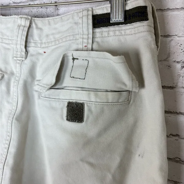 Vintage Abercrombie and Fitch Tan Cargo Utility Flare Jeans - Image 6