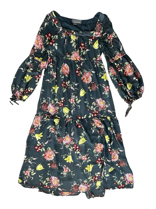 Anthropologie Women’s Evelin Square Neck Floral 3/4 Length Sleeve Maxi Dress S - Image 11