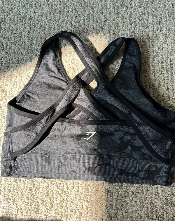 Gymshark Black Sports Bra - Image 3