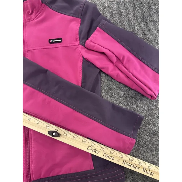 New Balance Womens S Pink Purple Softshell Full Zip Athletic Jacket WALJ6101 - Image 6
