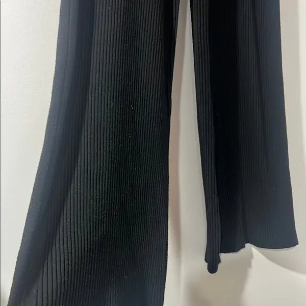 Aerie Women's Black Stretch Ribbed Pants Sz XL - Image 3
