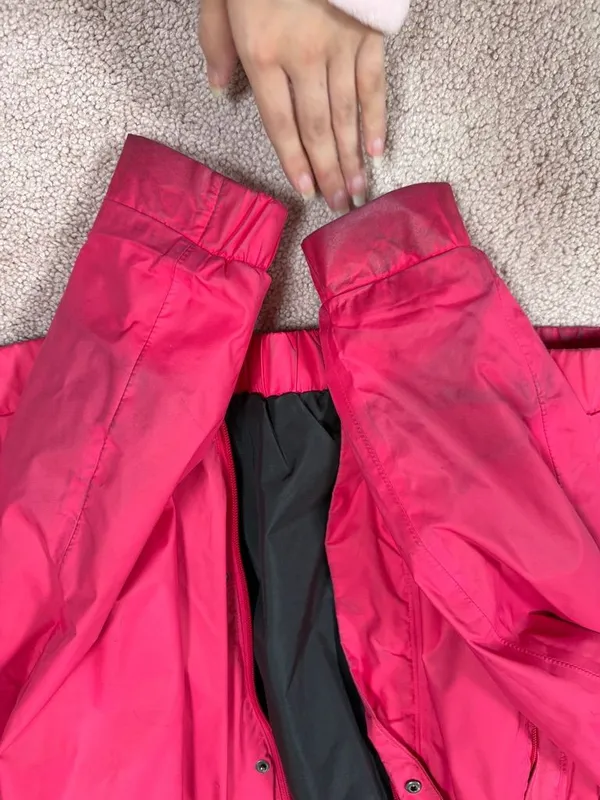 The North Face Hot Pink Hooded Shell Jacket - Image 5