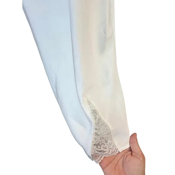 Princess Polly Snowbird Mini Silky Dress White Lace Size 10 - Image 5