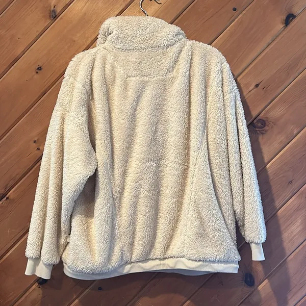 Joylab cream fleece quarterzip pullover sweatshirt - Image 6