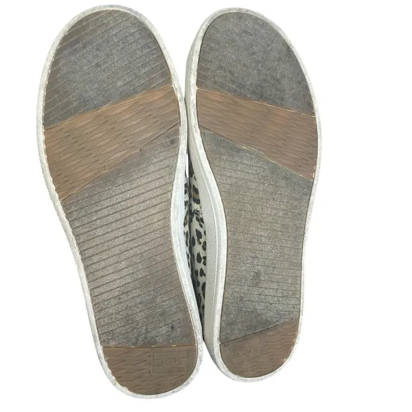 Toms Redondo Birch‎ Multi Lynx Women’s Slip Ons 7.5M Casual Animal Print Cheetah - Image 8
