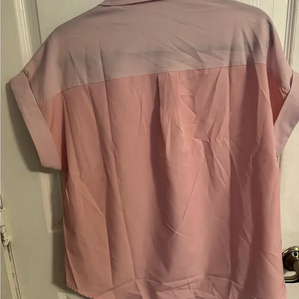 Pink Short Sleeve Button - Image 3