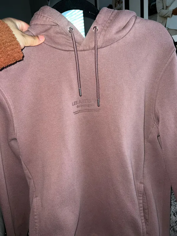 H&M Mauve Pullover Hoodie - Image 4