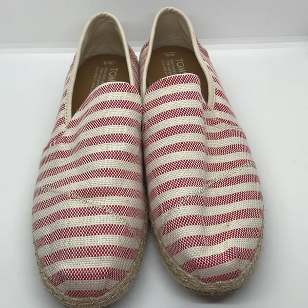 Toms Red Stripe Espadrilles 8 Coastal - Image 2