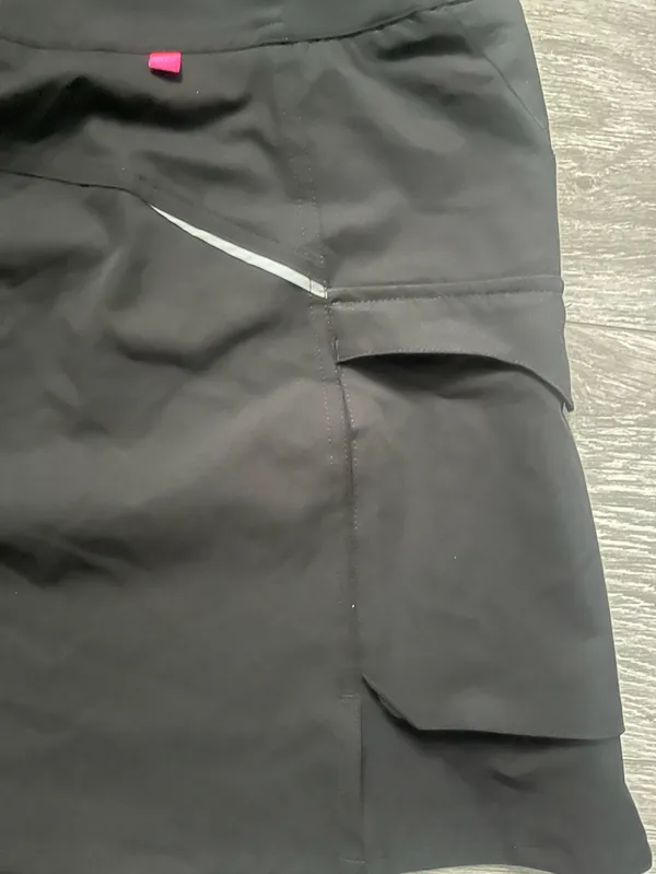 NEW Terry Cycling Black Active Outdoor Cargo Skirt Size XL Athletic Biking - Image 6