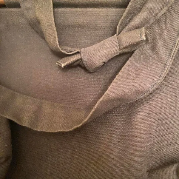 Vintage Canvas Handbag w Wooden Dowel Top Apple Retro Teacher Cottagecore Tote - Image 4