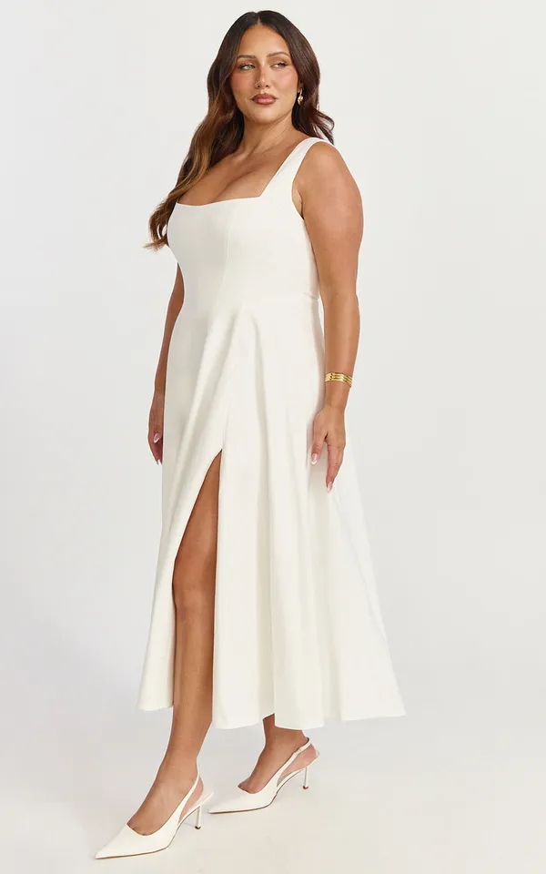 New Showpo Bernie Midi Square Neck Dress Size Large MSRP $139 - Image 5
