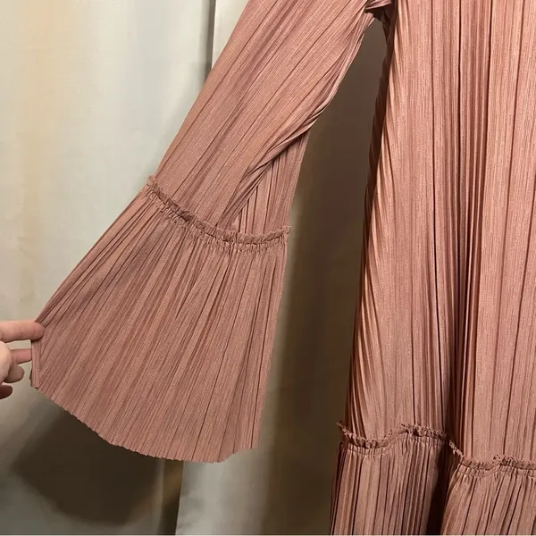 Free People Can’t Help It Clay Pink Mini Dress Medium - Image 8