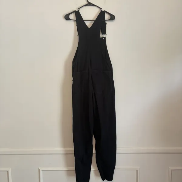 American apparel jeans VTG Black Overalls XS everyday‎ Casual Hippie Comfort - Image 4