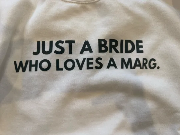 Bride Sweatshirt White Size M - Image 2