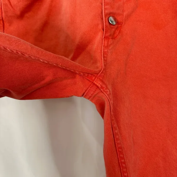 Anine Bing Denim Jeans Button Fly High Rise Orange‎ Peach Women's Size 28 - Image 4