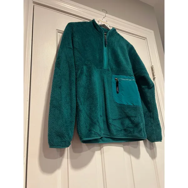 Patagonia Women's Re-Tool 1/2-Zip Pullover green women's small‎ - Image 2