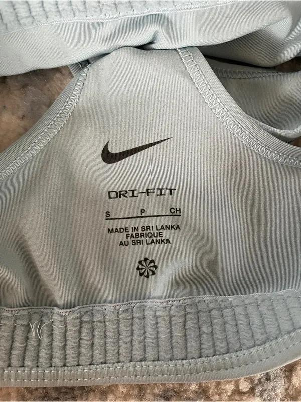 Nike Pale Blue Racerback Sports Bra - Image 3