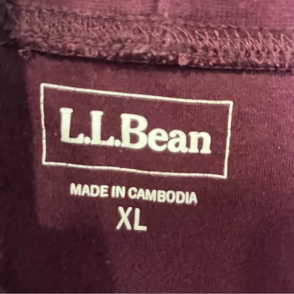 L.L.‎ Bean maroon mock neck turtleneck top size XL unisex size basics winter - Image 4
