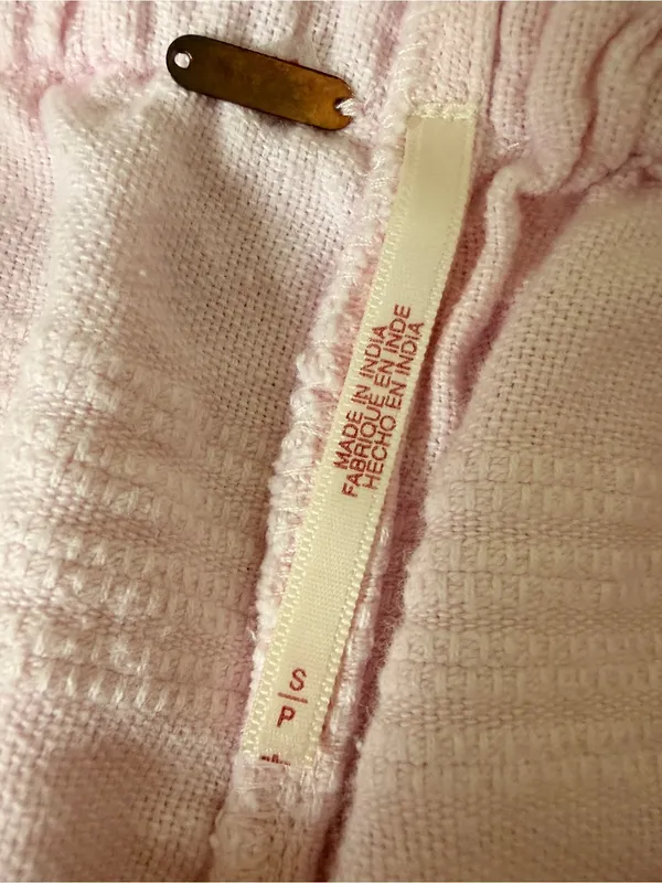 Free People Ain’t Nothing Like It Skort Blush Pink Linen Blend‎ Size Small - Image 4
