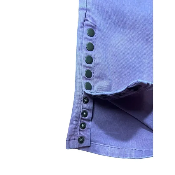 Soft Surroundings Pull On Skinny‎ Jeans Snap Buttons Pink Sz M - Image 7