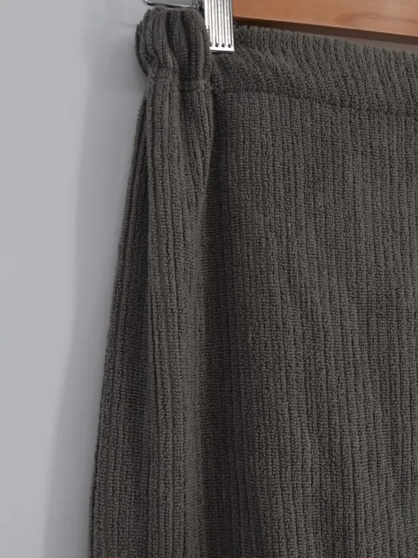 Cozy Earth Ribbed Terry Bath Wrap Charcoal XS/S - Image 3