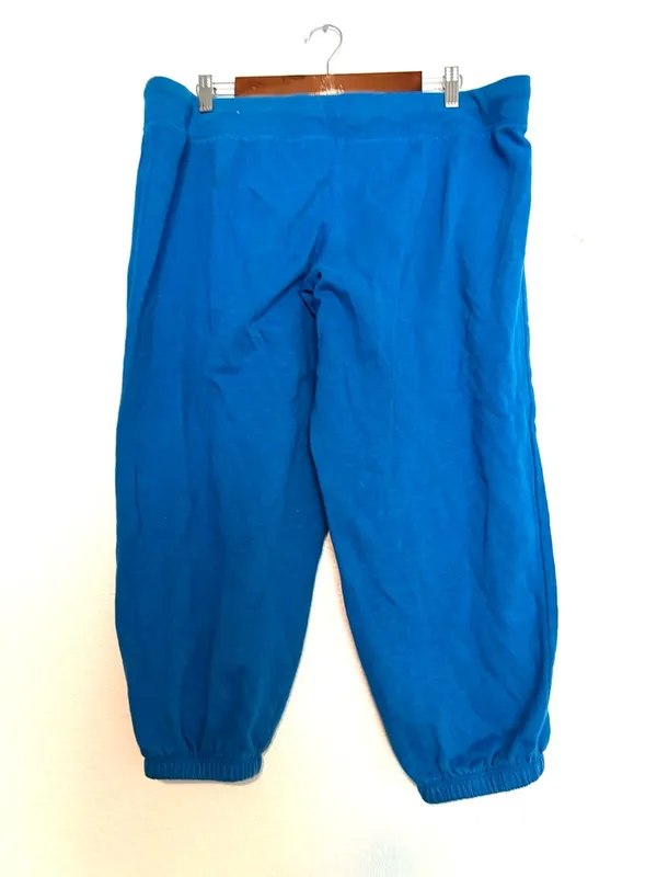 Aeropostale XL Side Spellout Cobalt Blue Jogger Warmup Drawstring Pants Plus - Image 4