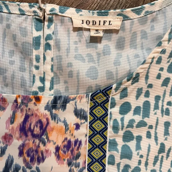 JODIFL Multi Print Bubble Sleeve Blouse - Image 3