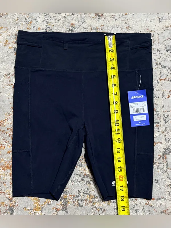 BROOKS Cascadia running biker Shorts Tights size Medium black - Image 4