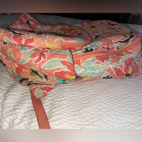 Vera Bradley Floral Cotton Quilted Women's Backpack AS IS - Image 6