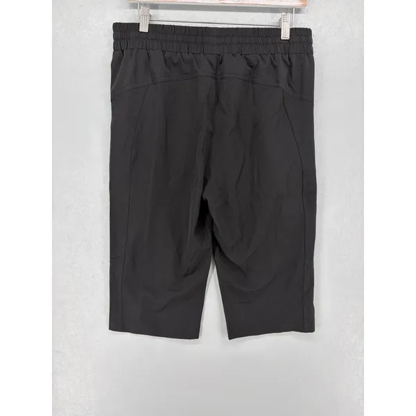 UPGET Womens Capri Pants Black Athletic‎ Drawstring Zipper Pockets L Size L - Image 3