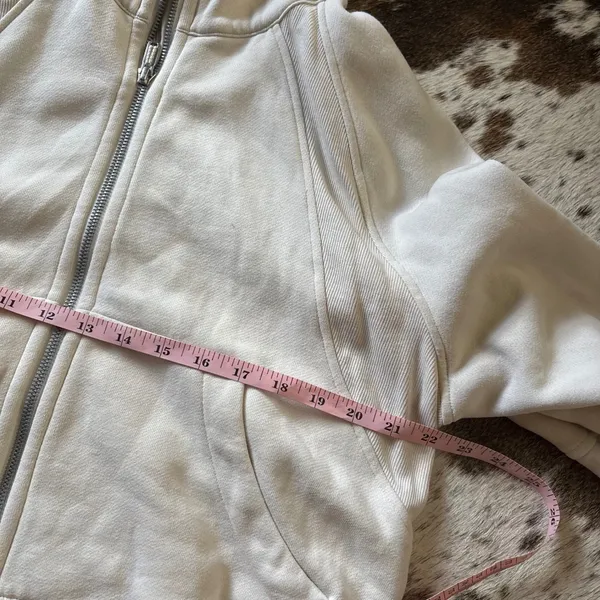 LULULEMON Scuba Oversized Full Zip Natural Ivory Size‎ M/L - Image 11