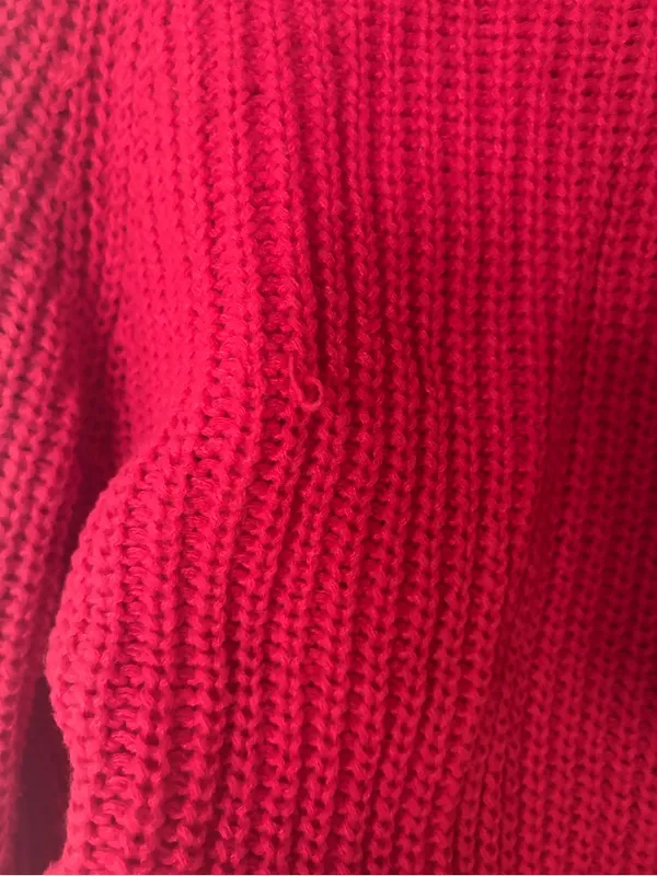 Amazon red button down sweater - Image 4