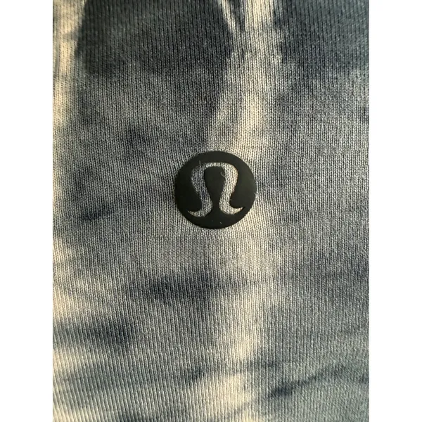 Lululemon Back in Action Long Sleeve Shirt Blue White‎ Tie Dye Relaxed Fit Top - Image 4